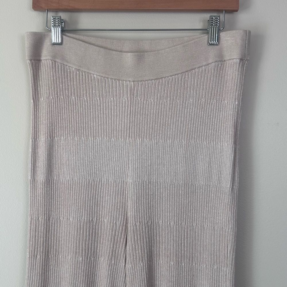 Revolve Song of Style Tonal Elyse Ribbed Knit High Waist Flare Pants Size XL - Picture 4 of 10